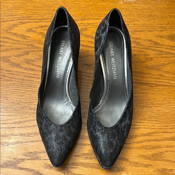 Stuart Weitzman Black Heels Elegant Design - Picture 1 of 5